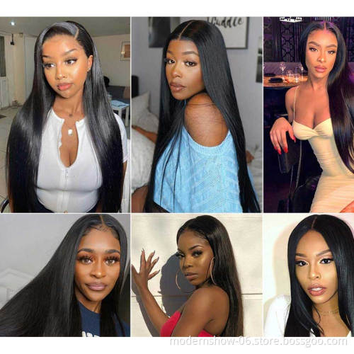 Kinky Straight Full Lace Wig Kinky Straight Human Hair Wigs Pre Plucked Hair Line Brazilian 8 to 28 Inch 100 Soft Black Light